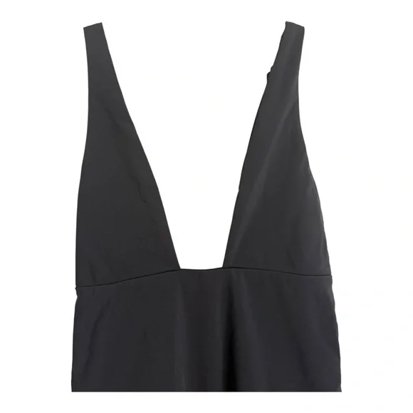 Mara Hoffman‎ Deep Plunge Front One Piece Bathing Suit (Audrey) Black NWT Small - Picture 6 of 12
